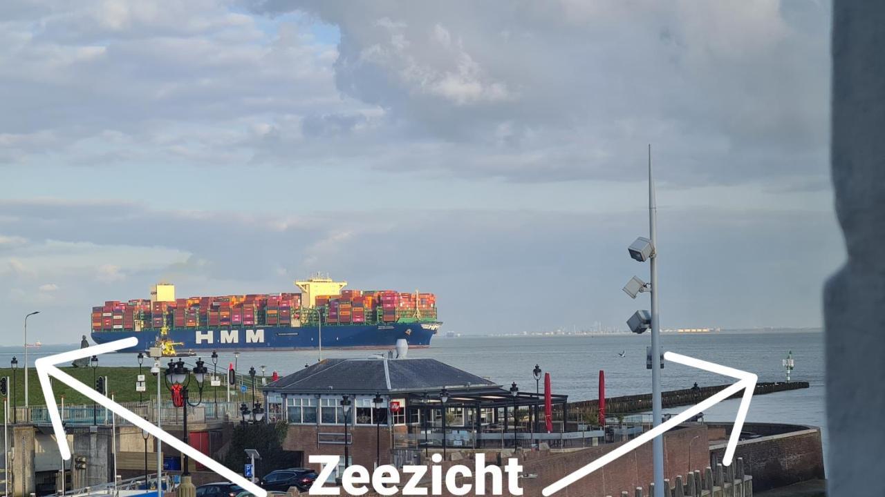 וליסינגן Appartement Havenzicht, Gelegen Aan Zee Met Zeezicht מראה חיצוני תמונה